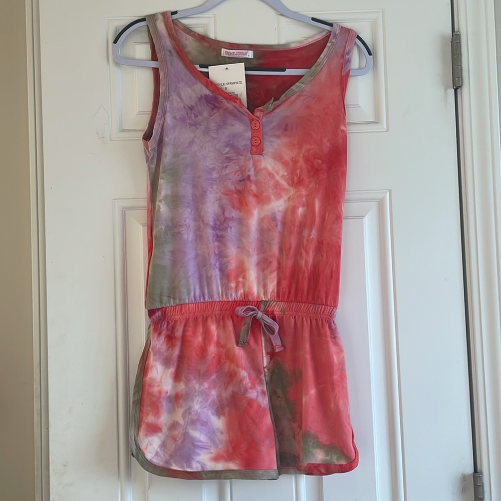 NWT Emme Jordan Tie-Dye Romper Sz S